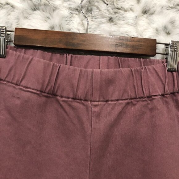 Soft Surroundings Colorful Metro Leggings Pants Jeans Pink Rose PS Button Ankle - Picture 5 of 11